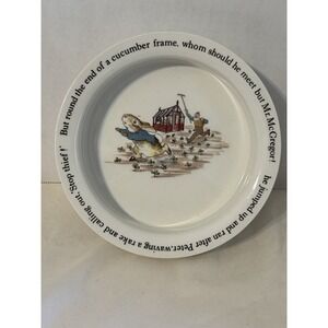 VTG Wedgwood Peter Rabbit Bowl Mr. McGregor England Beatrix Potter Nursery